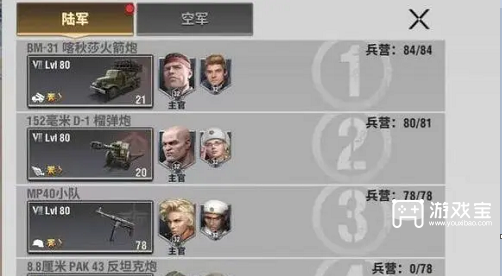 战火勋章军官搭配推荐攻略