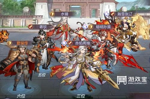 三国志幻想大陆火队最新阵容2023
