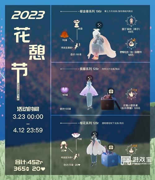光遇花憩节兑换图2023最新