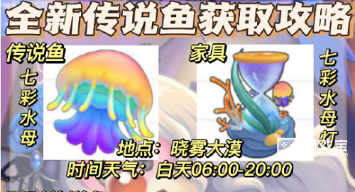 奥比岛七彩水母钓鱼位置攻略