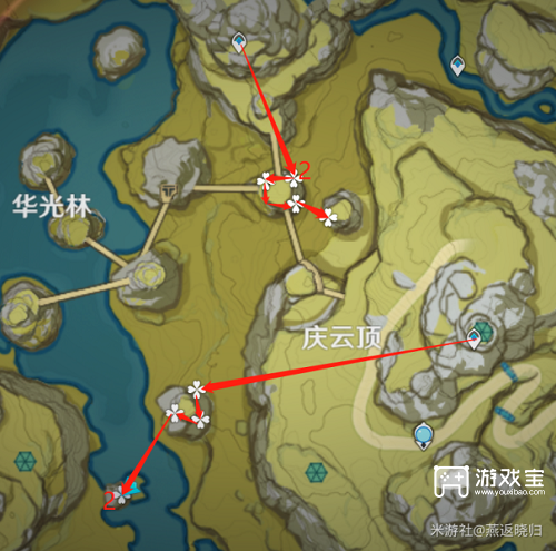 原神琉璃袋采集路线图攻略