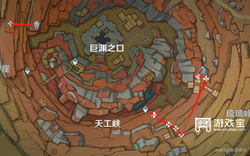 原神琉璃袋采集路线图攻略