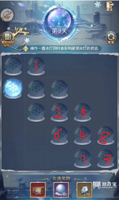 斗罗大陆h5璀璨冰灯第三关通关攻略