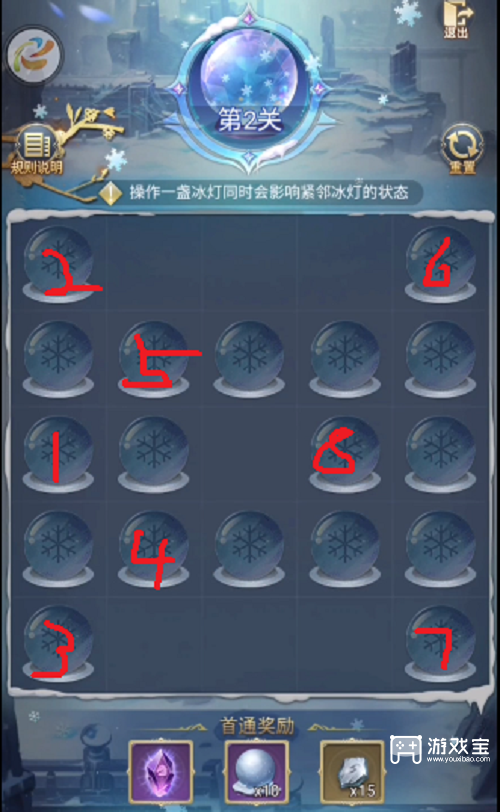 斗罗大陆h5璀璨冰灯第二关通关攻略