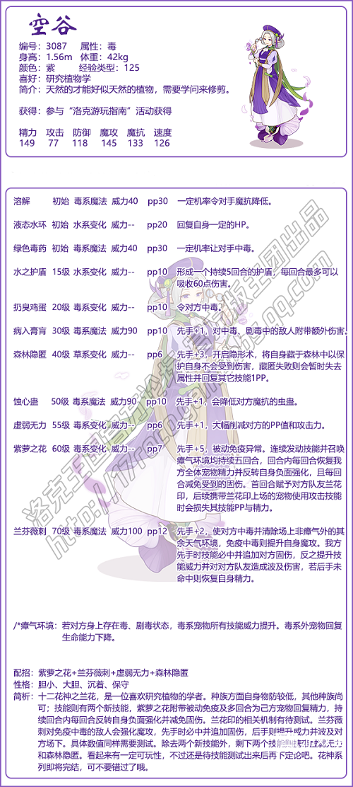 洛克王国空谷技能表