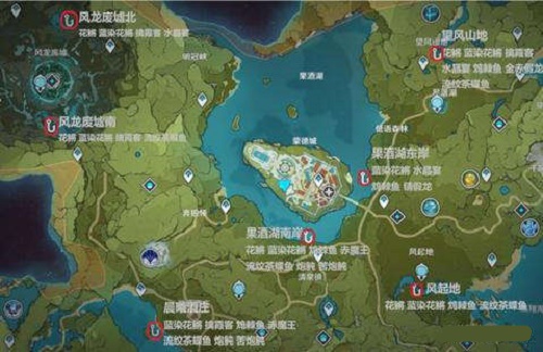 原神钓鱼地点分布图位置大全2022最新