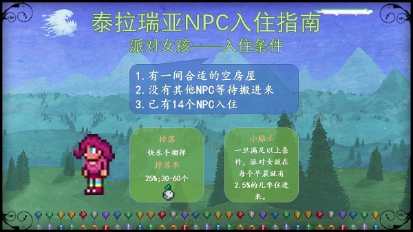 泰拉瑞亚npc入住条件大全图最新
