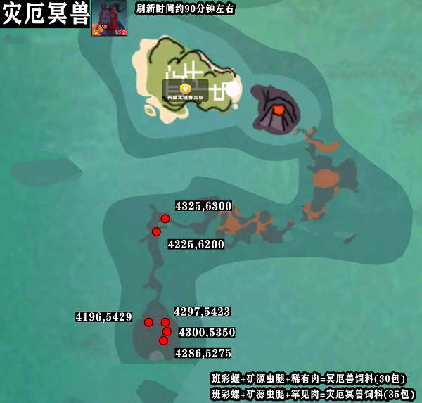 创造与魔法地火深渊资源分布图