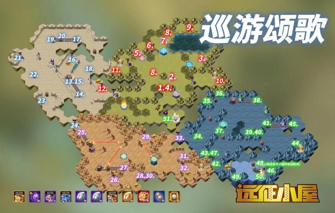 剑与远征巡游颂歌攻略路线图