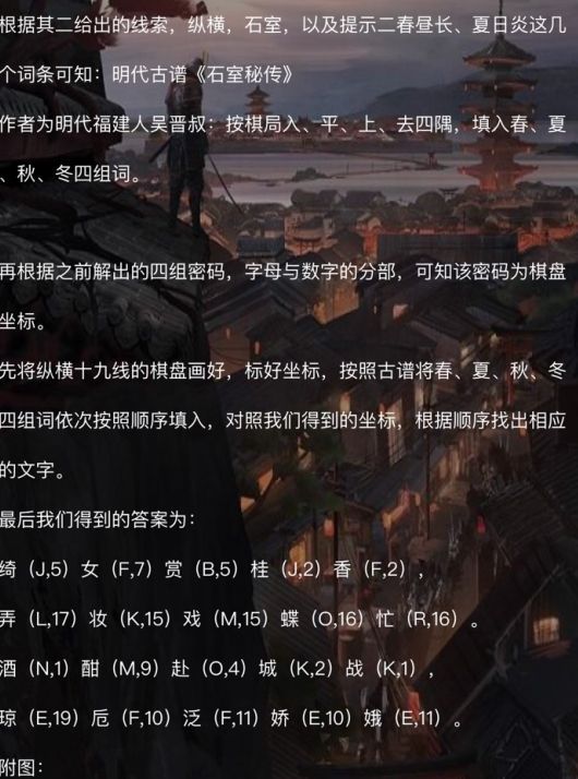 犯罪大师花木兰答案攻略